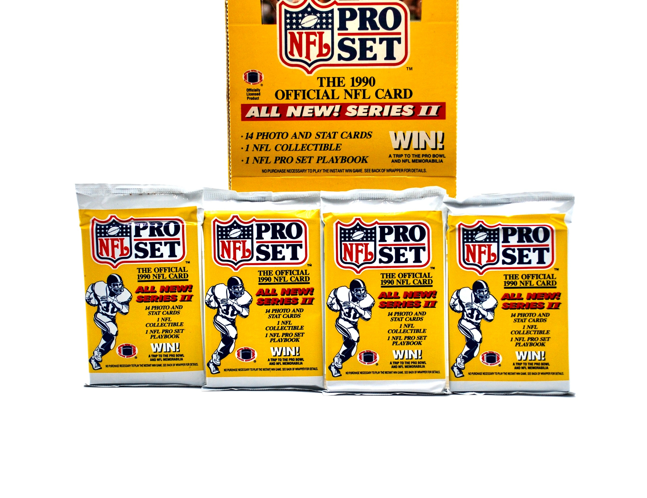 4 Packs of 1990 Pro Set Football Cards Series 2 Possible Emmitt