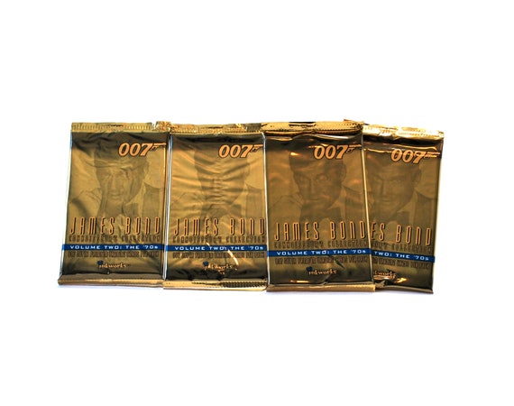 4 Packs of James Bond Connoisseur's Collection Trading Cards