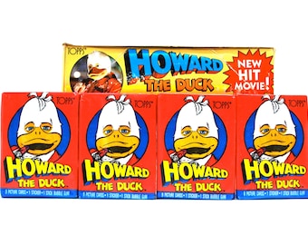 2 packs Howard the Duck Trading Cards & Stickers by Topps 1986