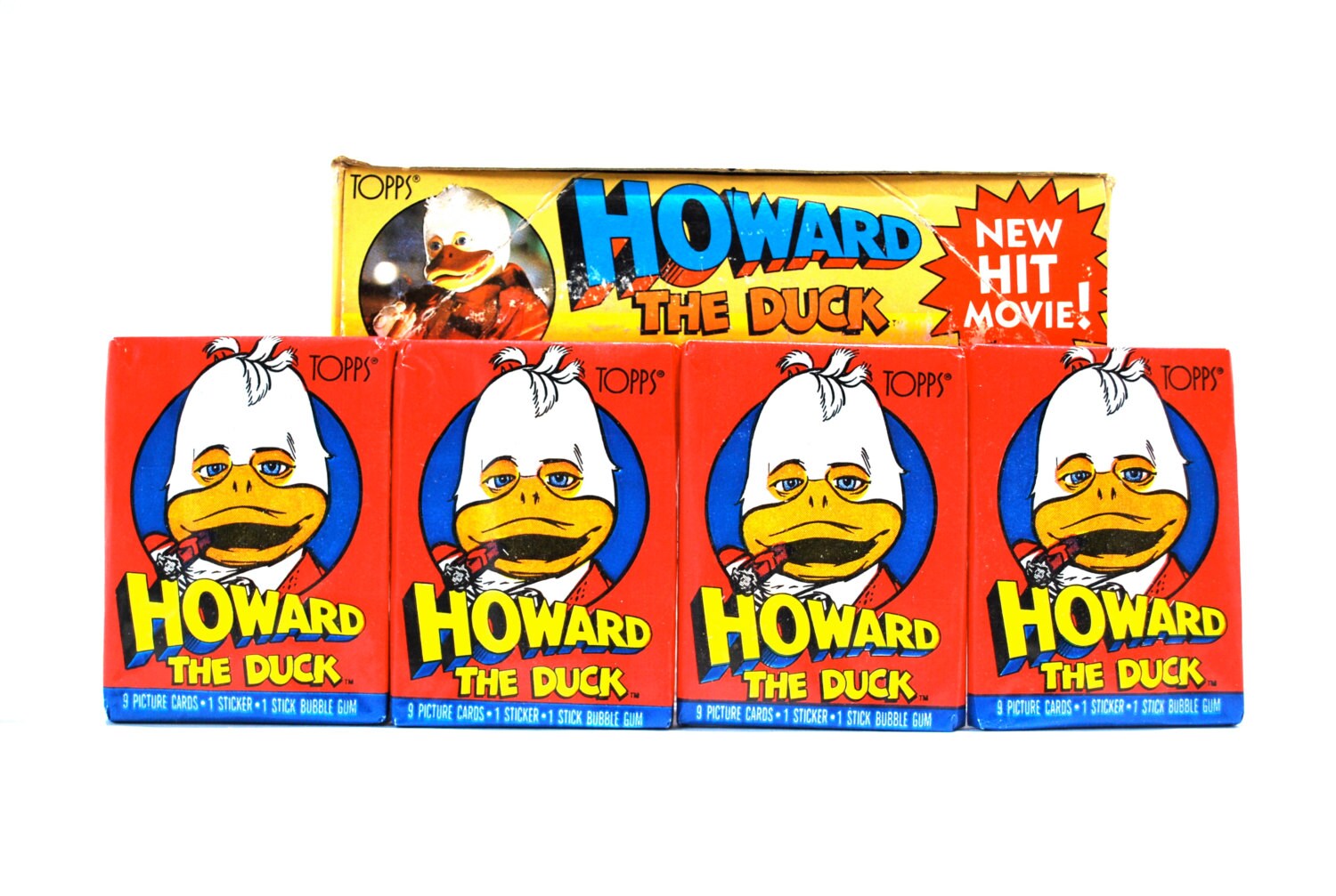 2 Howard the Duck Trading Card & Sticker Packs by Topps 1986 Etsy