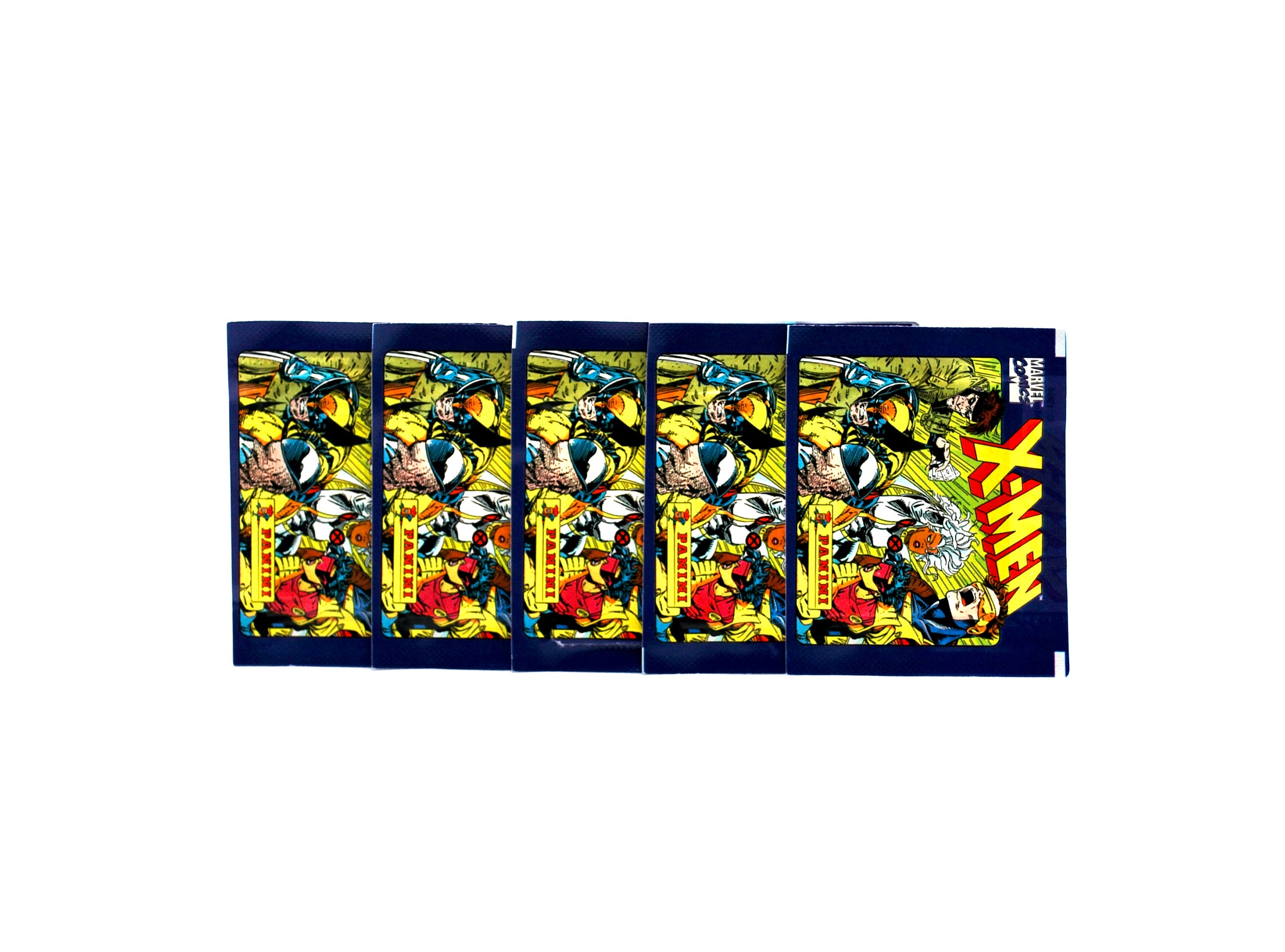 5 Packs X-men Stickers Marvel Comics Panini 1994 Wolverine, Gambit 
