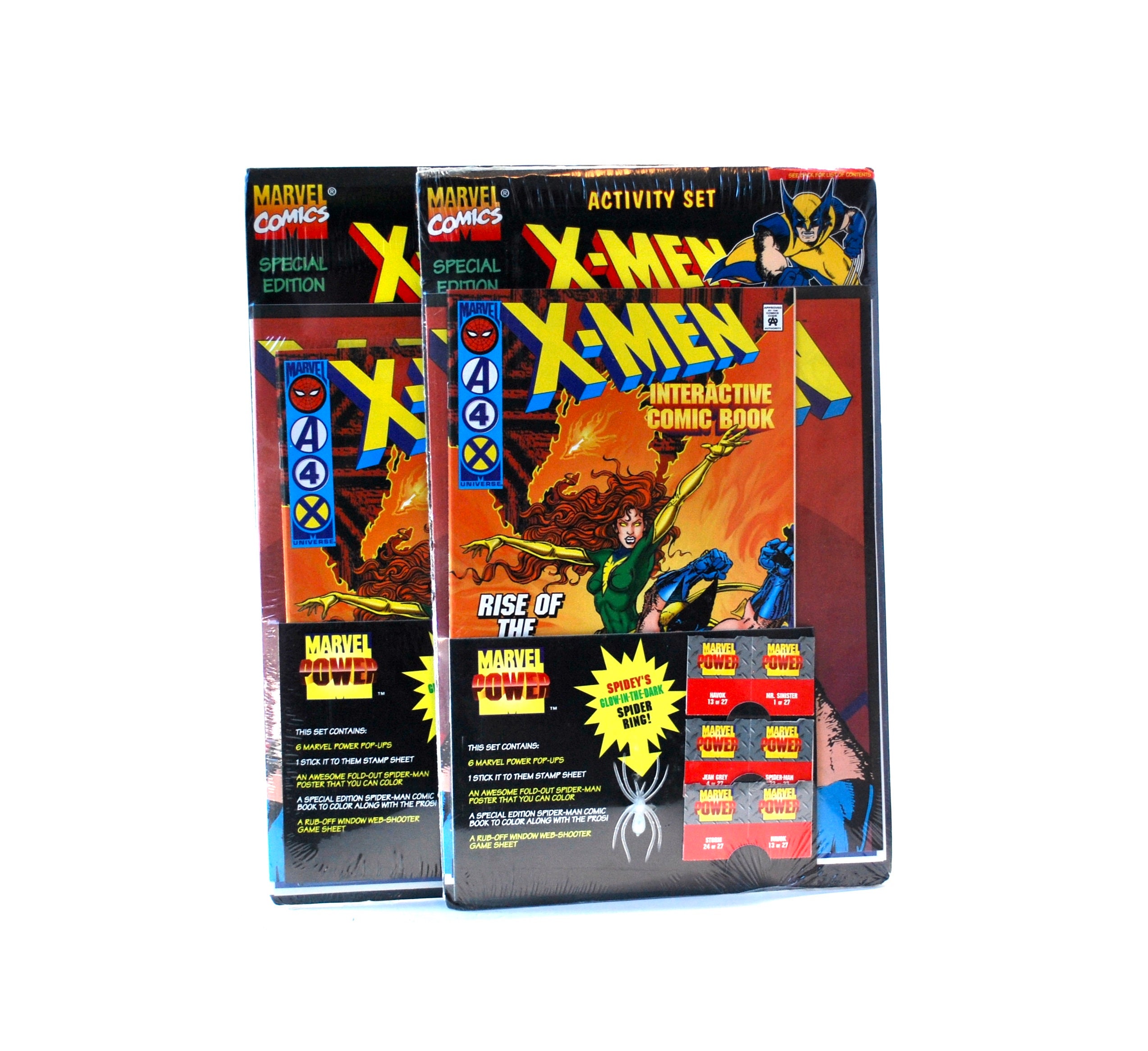X Men Activity Set Interactive Comic Book Old Stock Sealed 1996