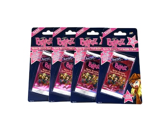 4 packs of Bratz Cards Movin Groovin Cool-lectible Cards MGA Superstylin Series 1