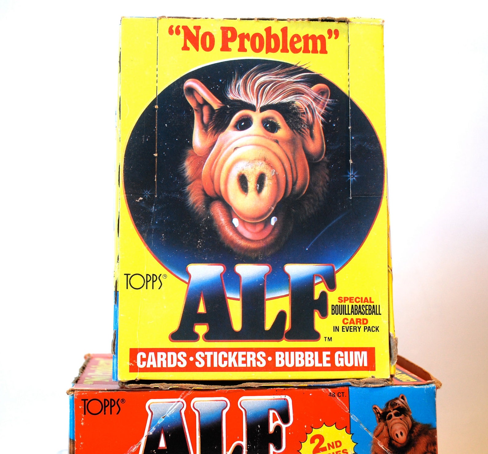 4 Alf Trading Card/sticker Packs Series 1 & 2 1987 Etsy