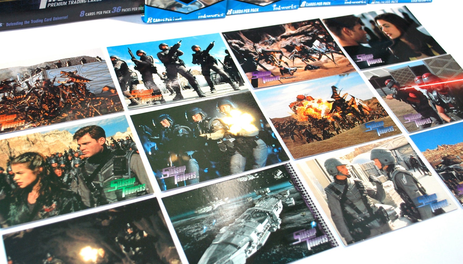 4 Packs Starship Troopers Trading Cards by Inkworks Bugs, Bugs