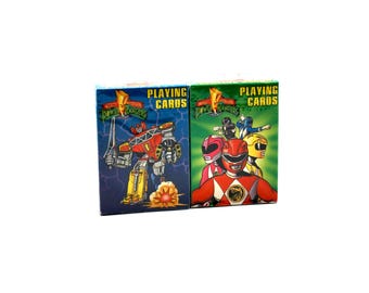 Mighty Morphin Power Rangers Sealed Playing Card Decks 1994 - Etsy