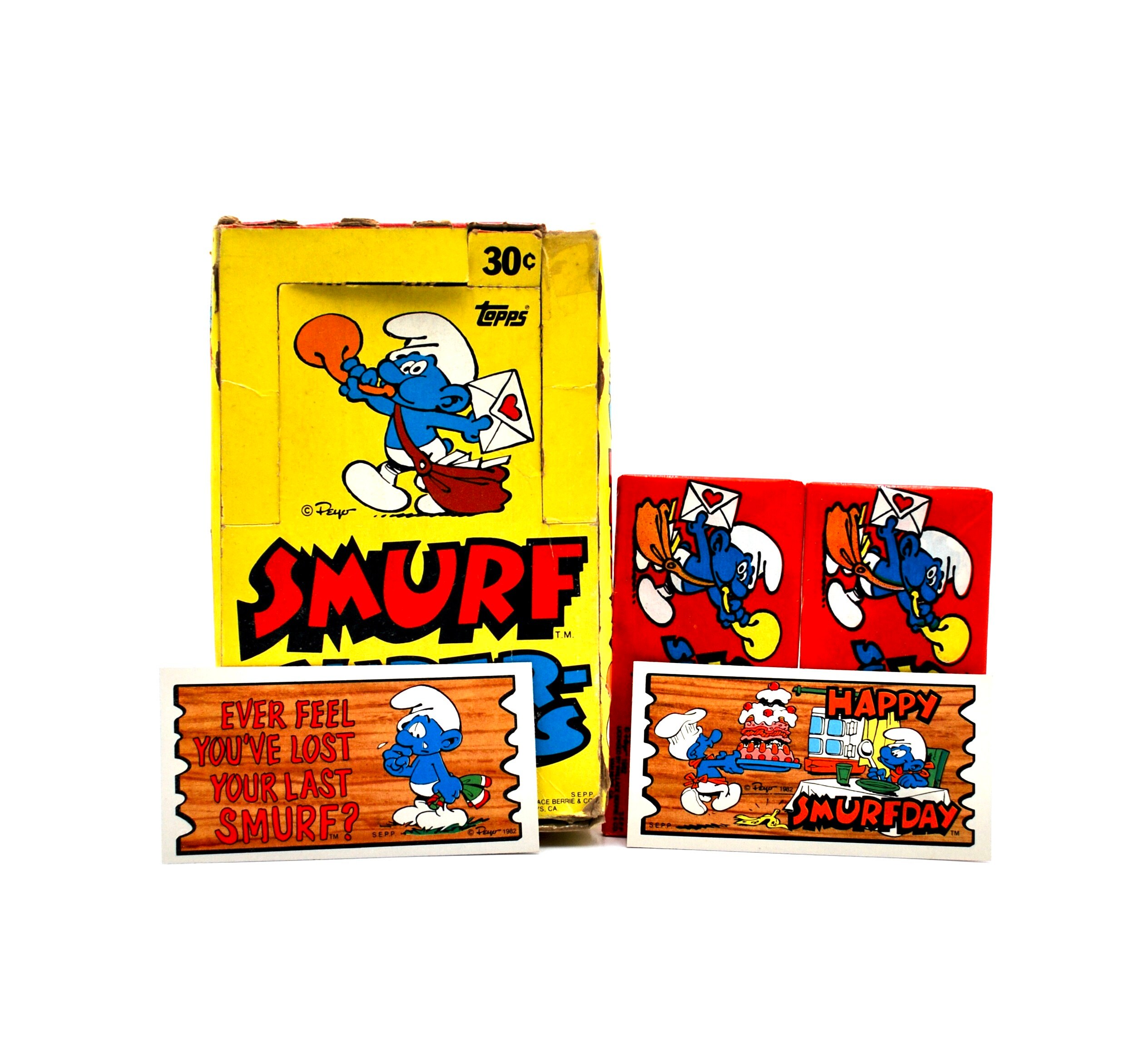 2 Packs Smurf Super Cards by Topps 1982 Peyo - Etsy
