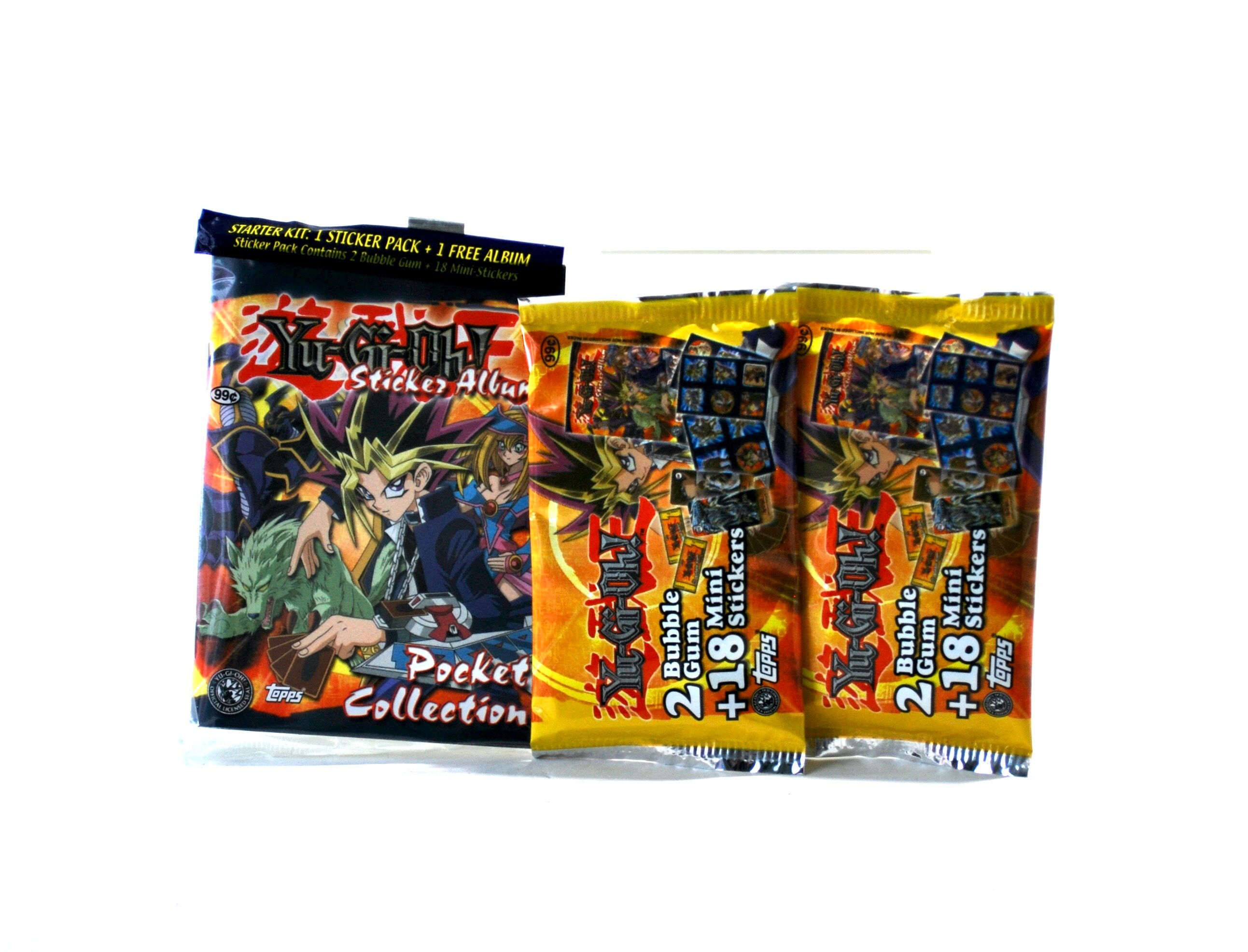 Yu Gi Oh! Pocket Collection Album & 3 Sticker Packs Topps 1996 - Etsy