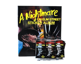 Nightmare On Elm Street Sticker Book w/8 Sticker Packs Freddy Krueger