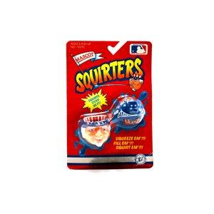 New York Mets & Yankees Mascot Squirters MLB Baseball 1990 Fun Inc. Madballs