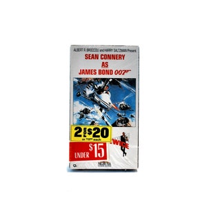 James Bond 007 You Only Live Twice Factory Sealed VHS Sean Connery