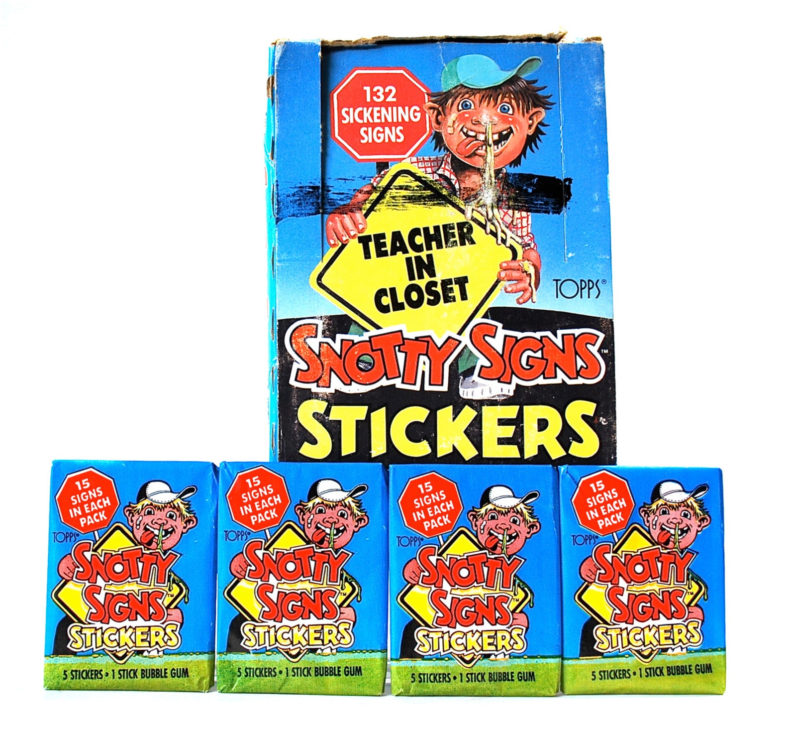 4 Snotty Signs Sticker Packs by Topps 1986 | Etsy