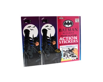 Batman Returns Make A Scene Action Stickers by Mello Smello 1992