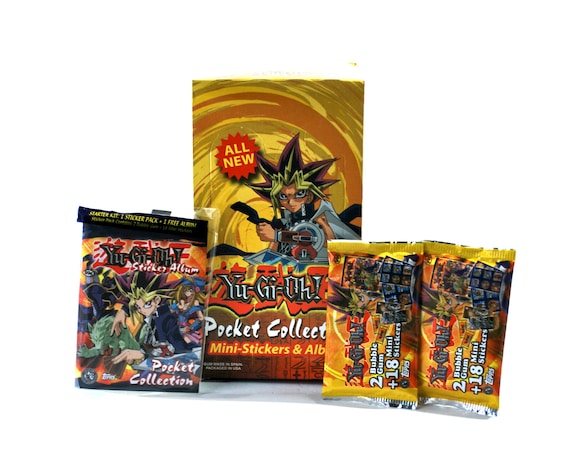 Yu Gi Oh! Pocket Collection Album & 3 Sticker Packs Topps 1996 - Etsy