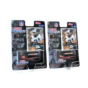 2 Cleveland Browns Diecast Chevrolet Yukons & Tim Couch RC Cards by Fleer White Rose 1999