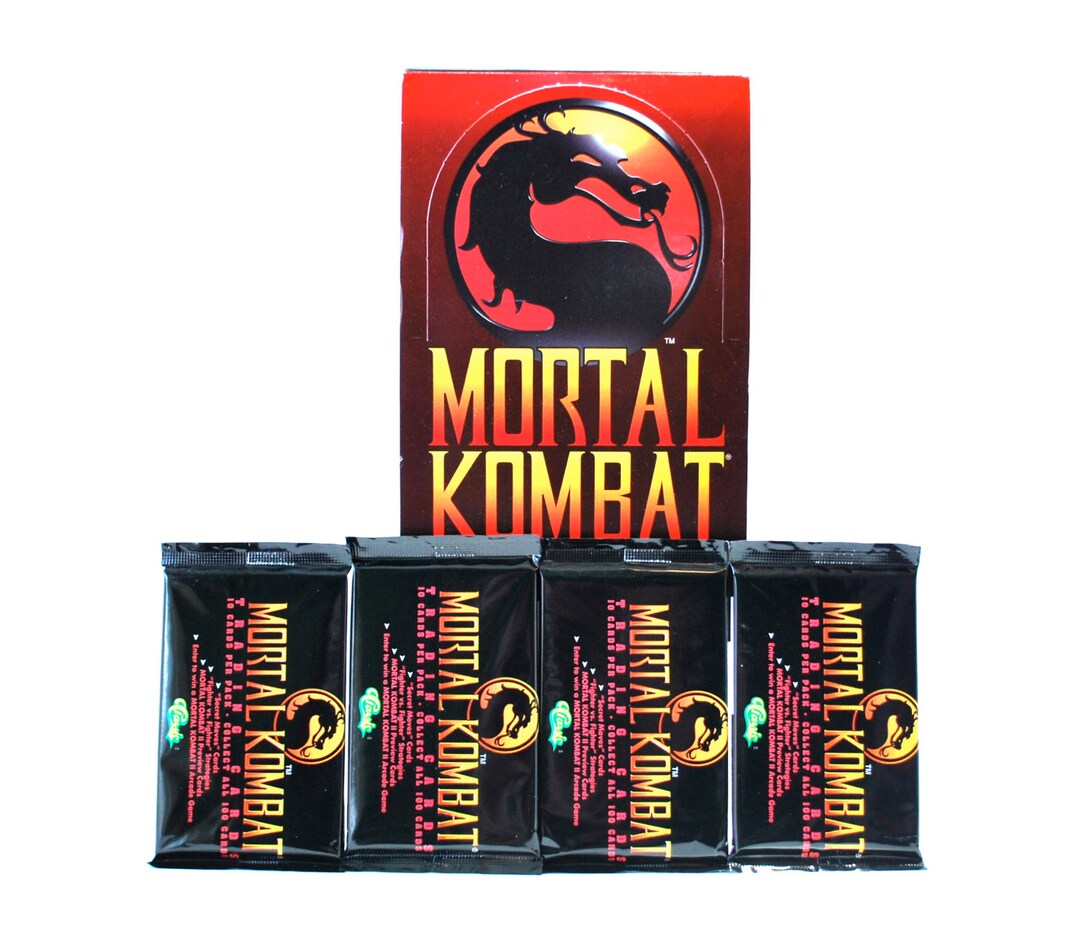 2 Packs Mortal Kombat Trading Cards by Classic FINISH HIM Sub Zero
