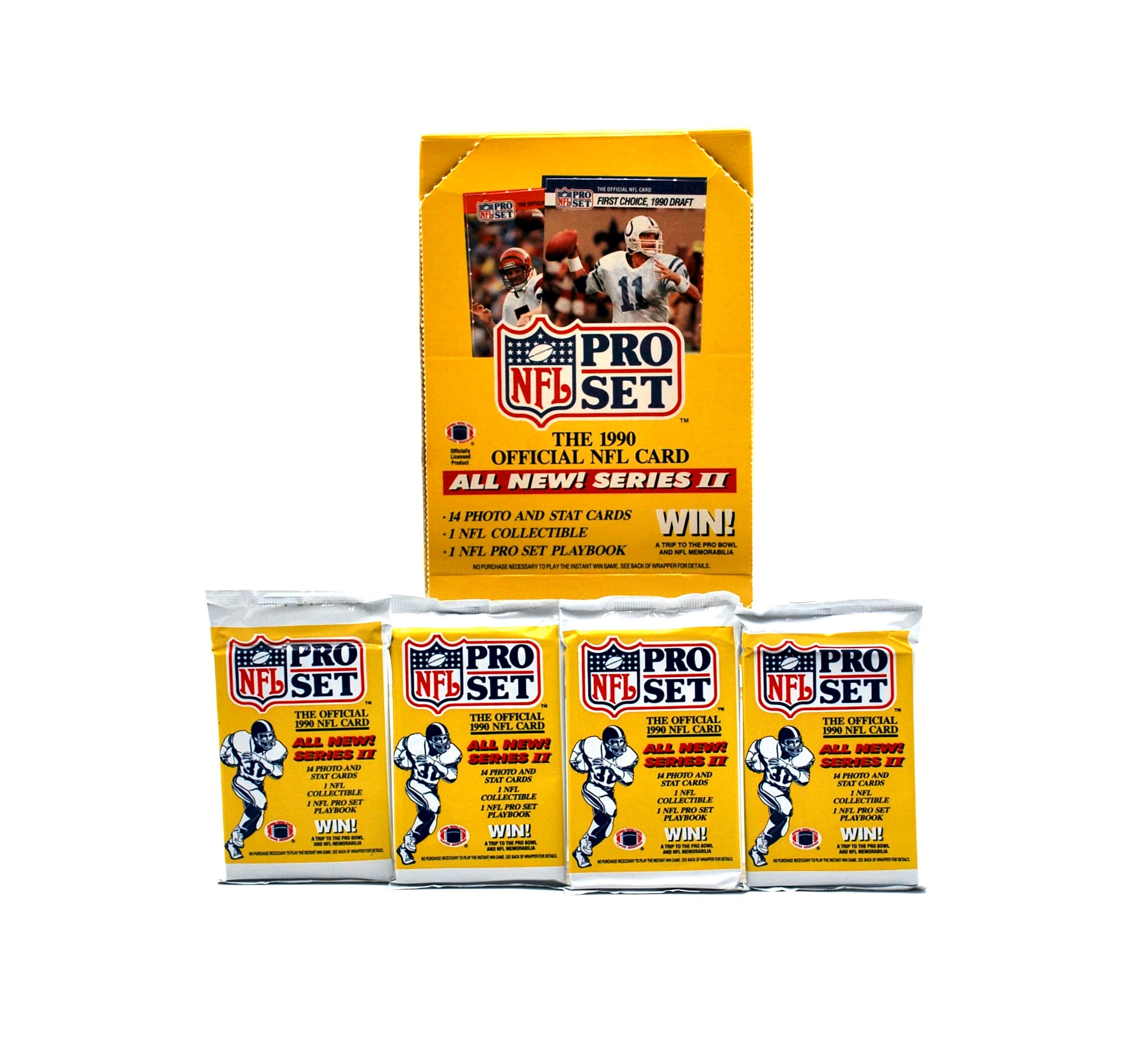 rare pro set football cards 1990 Card Prices | unless specifically listed otherwise. 4 Packs of 1990 Pro