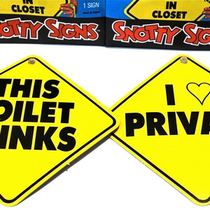 2 Snotty Signs by Topps 1986 GPK image 5