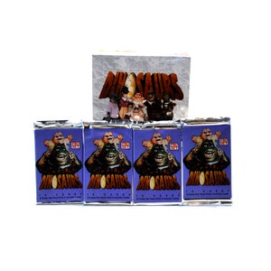 4 packs Dinosaurs TV Show Trading Cards by Pro Set Not the Mama