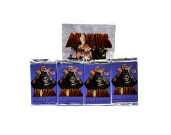 4 packs Dinosaurs TV Show Trading Cards by Pro Set Not the Mama