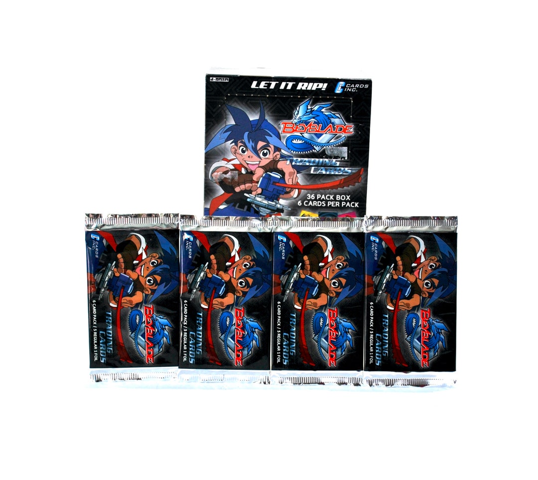 4 Packs of Beyblade Trading Cards by Cards Inc - Etsy 4 Packs of Beyblade Trading Cards by Cards Inc - Etsy
