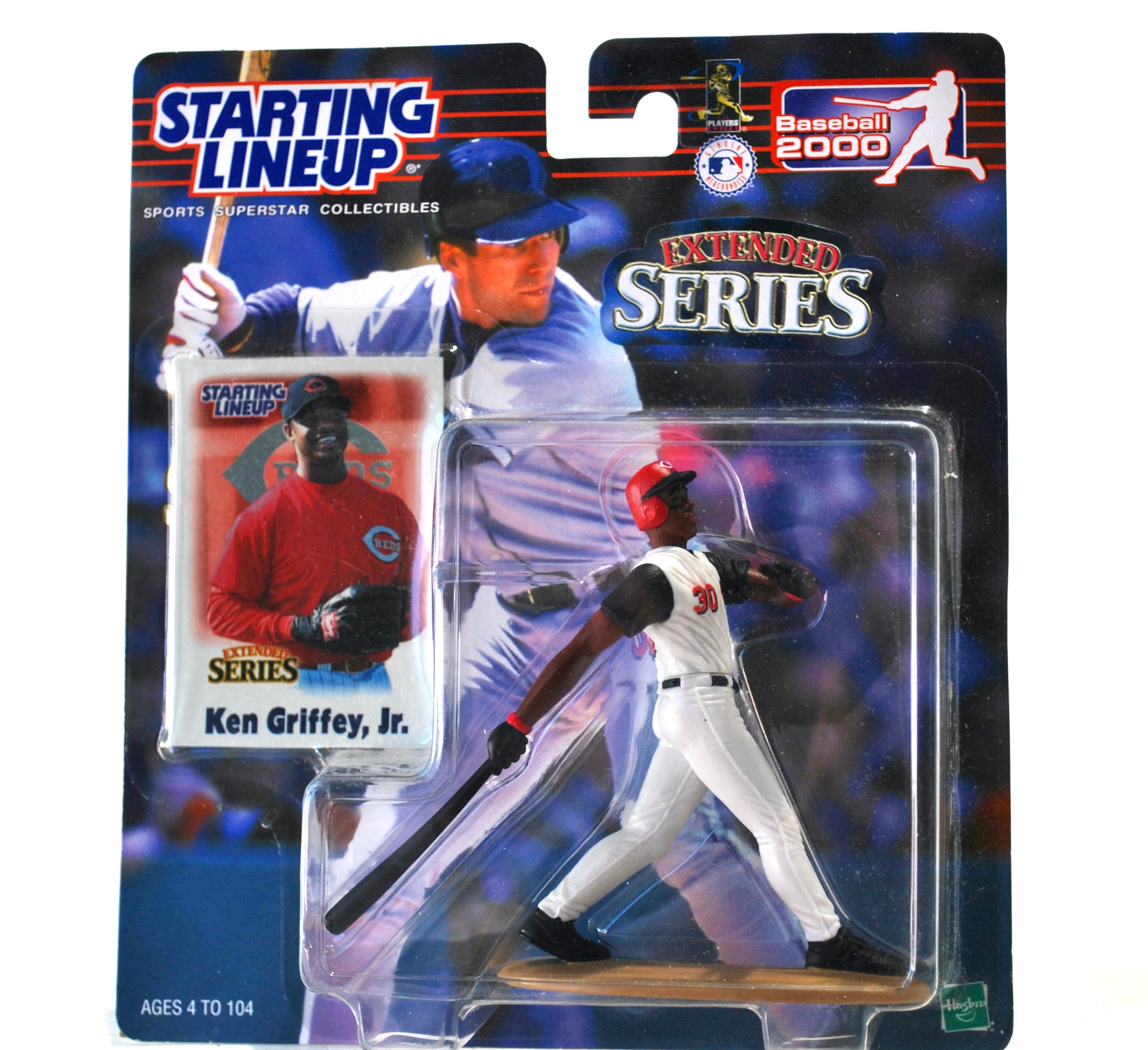 Ken Griffey Jr Starting Lineup Figure & Card 2000 Cincinnati Reds 
