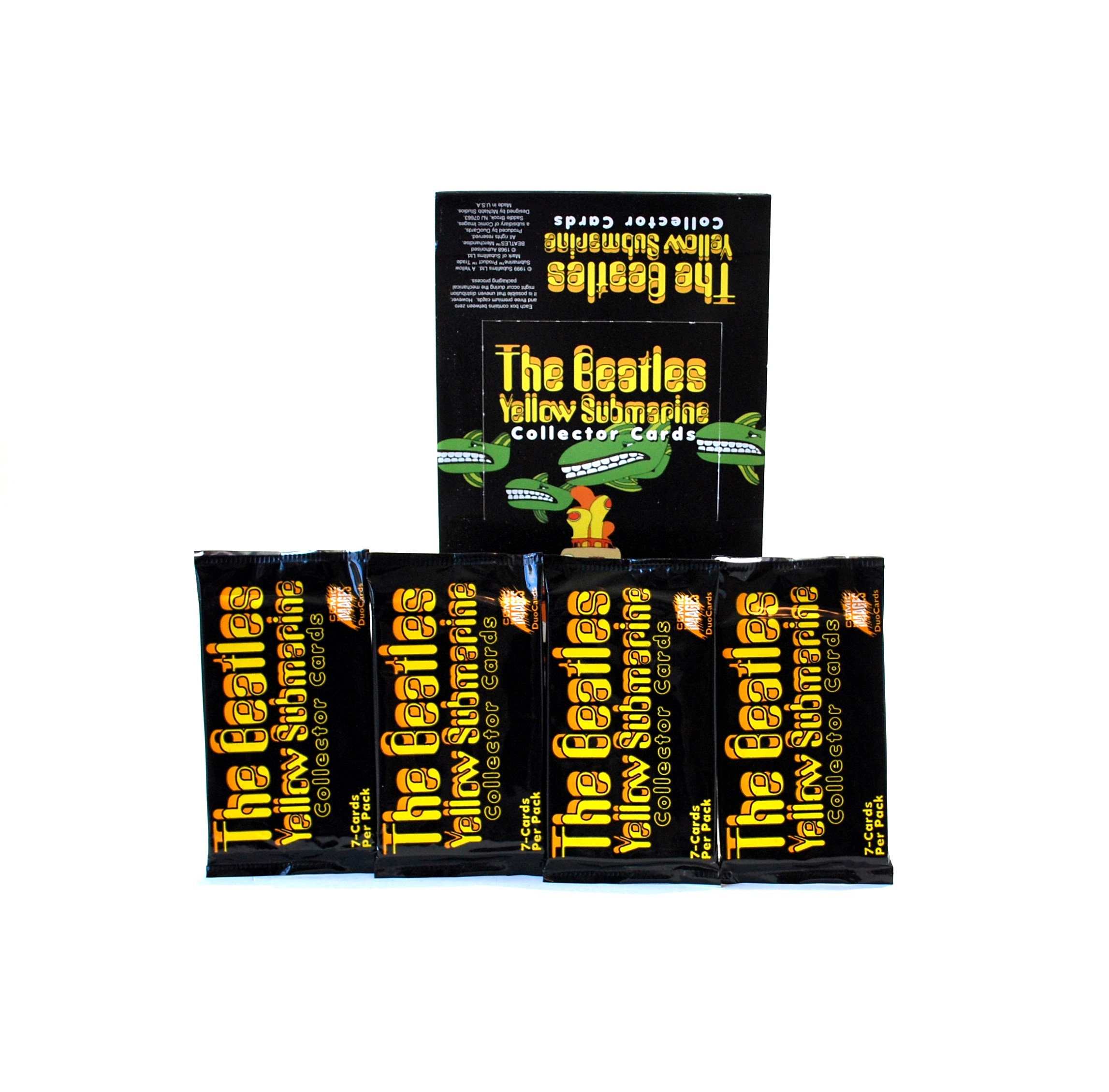 4 Packs of the Beatles Yellow Submarine Trading Cards by Comic