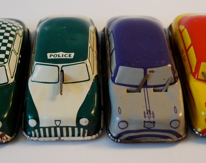 Vintage Tin Toy Cars Made by Argo 1950's Etsy