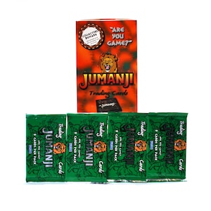 4 pacotes de Jumanji Trading Cards da Skybox 1995 Robin Williams