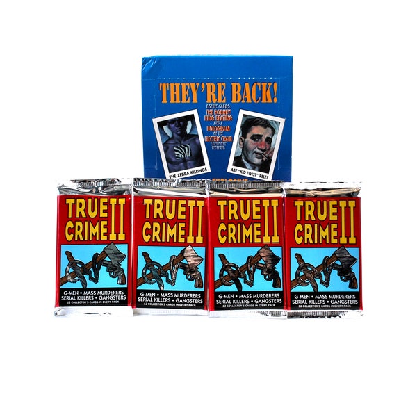 4 packs of True Crime Trading Cards Series II by Eclipse