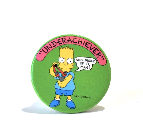 Simpsons Button Collection Set of 6 New Old Stock… - image 4