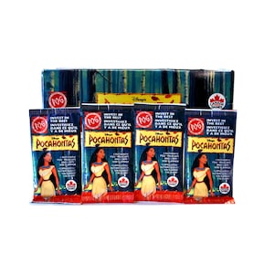 4 packs of Pocahontas Pogs by Canada Games 1995 Milkcaps & WPF Kini Slammer