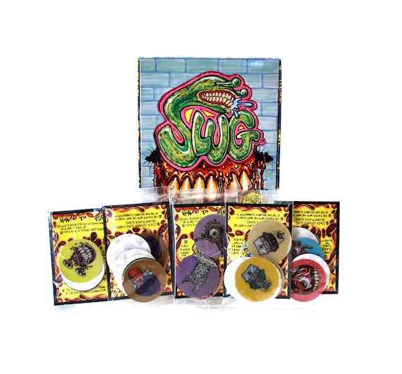 6 Rare SLUGS 1ST SERIES POGS 1995 UNOPENED factory sealed pack lot