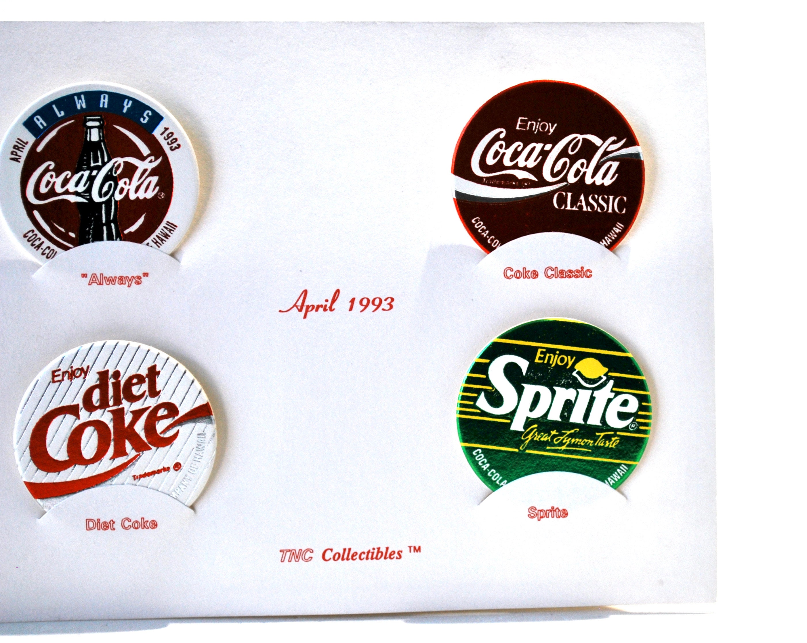 Coca Cola Pog Collection Sprite, Coca Cola Classic, Diet Coke