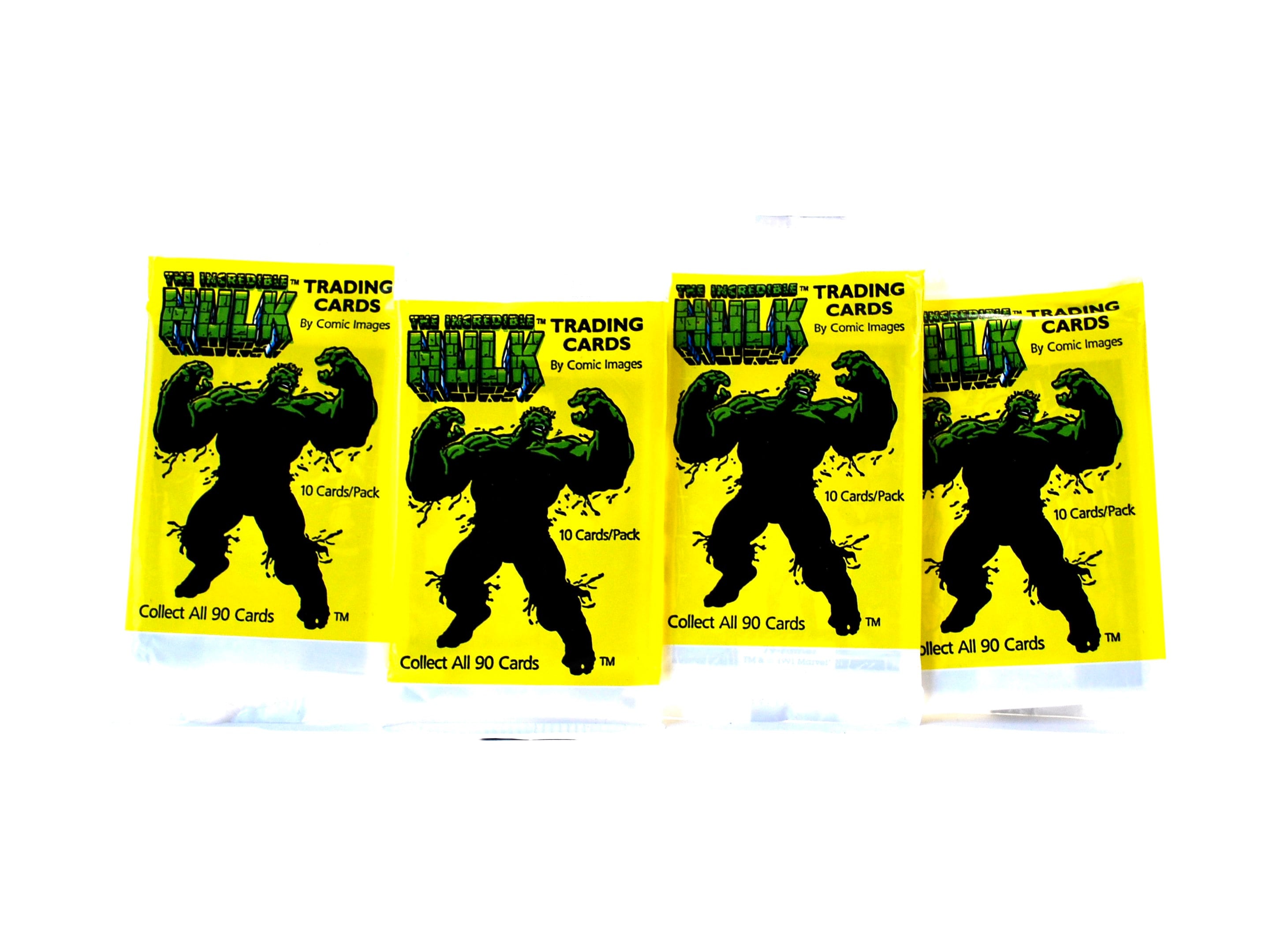 4 Packs of Incredible Hulk Trading Cards by Comic Images 1991 Marvel - Etsy