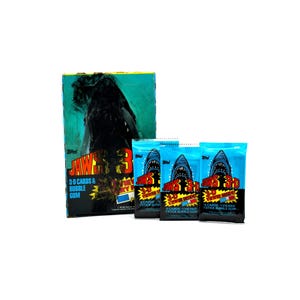 3 Packungen Jaws 3-D Sammelkarten von Topps 1983 Hai!!