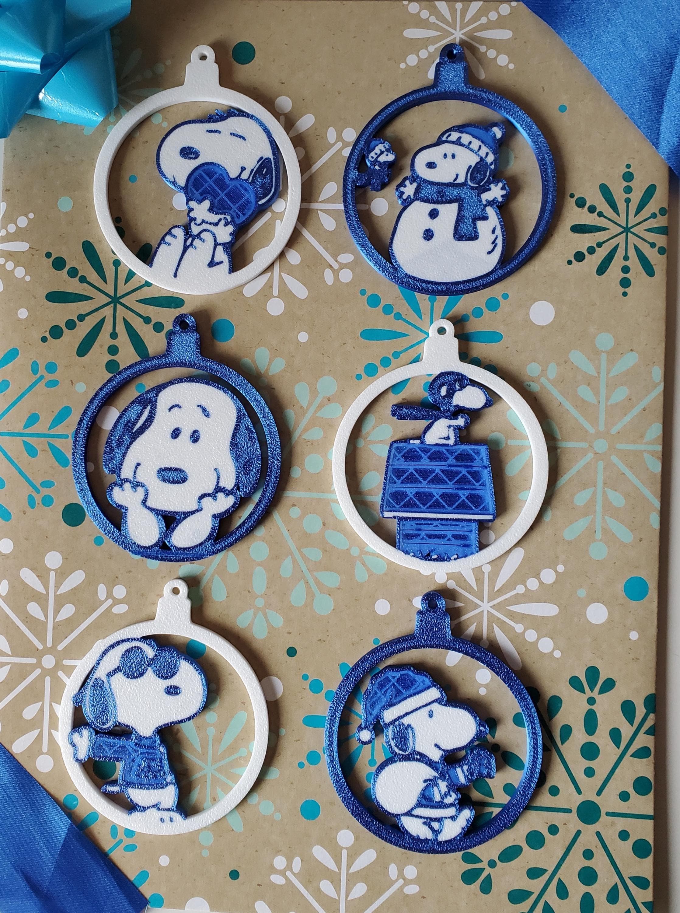 Peanuts christmas ornaments