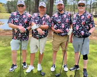 Custom Face Golf Polo Shirt, Personalized Photo Polo for Golfer, Funny Face Polo Gift for Husband, Custom Golf Shirt, Unique Gift