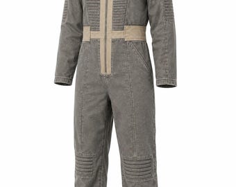 Fallout Vault Futuristic Jumpsuit Cosplay Costume Sci-Fi Pilot Coverall Space Explorer Outfit