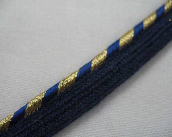 Blue and Gold  Pillow Trim Piping Cord Gimp