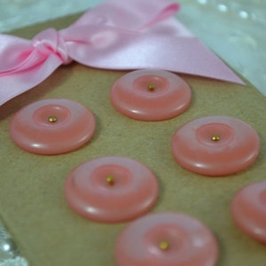 Vintage Pink Shell Buttons Shabby Chic Square 8 Pc - Etsy
