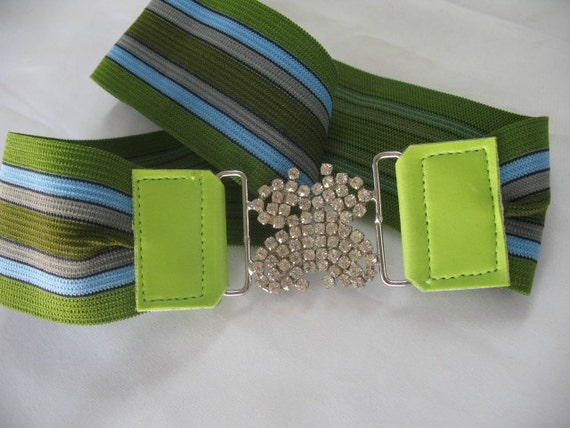 PREPPY GIRLS BELTS with Rhinestone Buckle - image 3