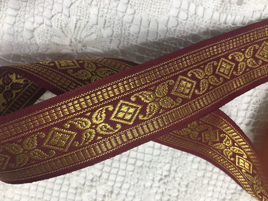 VINTAGE EMBROIDERED RIBBON . Etsy