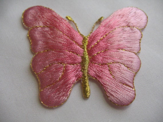 2 EMBROIDERD BUTTERFLY   . - image 4