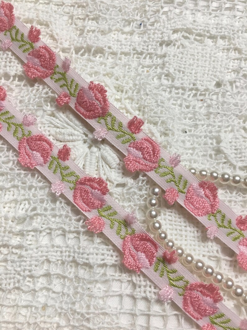 VINTAGE EMBROIDERED RIBBON . Etsy