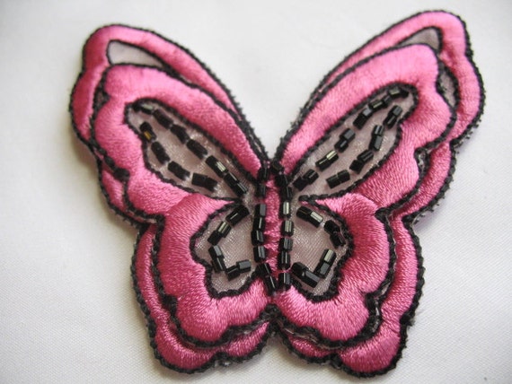 2 EMBROIDERD BUTTERFLY   . - image 1