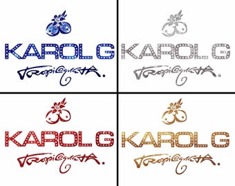 Karol G PNG-Datei, Viajando Por El Mundo Tshirt Design, Tropicoqueta Tour 2026 PNG Datei (Digitaler Download)