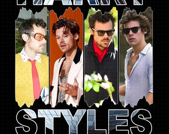 Harry Styles Tour PNG-Datei Design, Konzert T-Shirt Grafik (Digitaler Download)