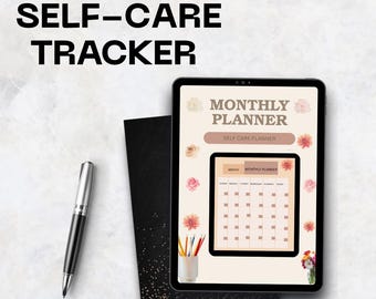 Self-Care Planner | Printable Daily, Weekly, and Monthly Wellness Journal | Mental Health, Mindfulness, and Productivity PDF
