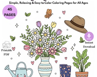 Dibujos para colorear de momentos acogedores y cotidianos: escenas de estilo de vida sencillas y dinámicas / Arte imprimible para el autocuidado y la relajación.